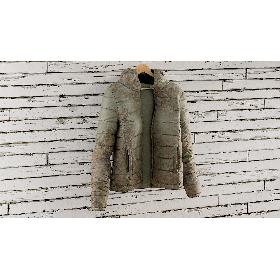 3D model Women's Down Jacket Dirty On Hanger V1